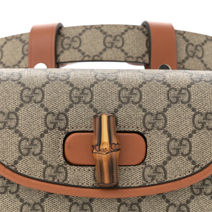 Gucci GG Supreme Monogram Web Bamboo Mini 1947 Belt Bag 90 36 Beige 8 of 10