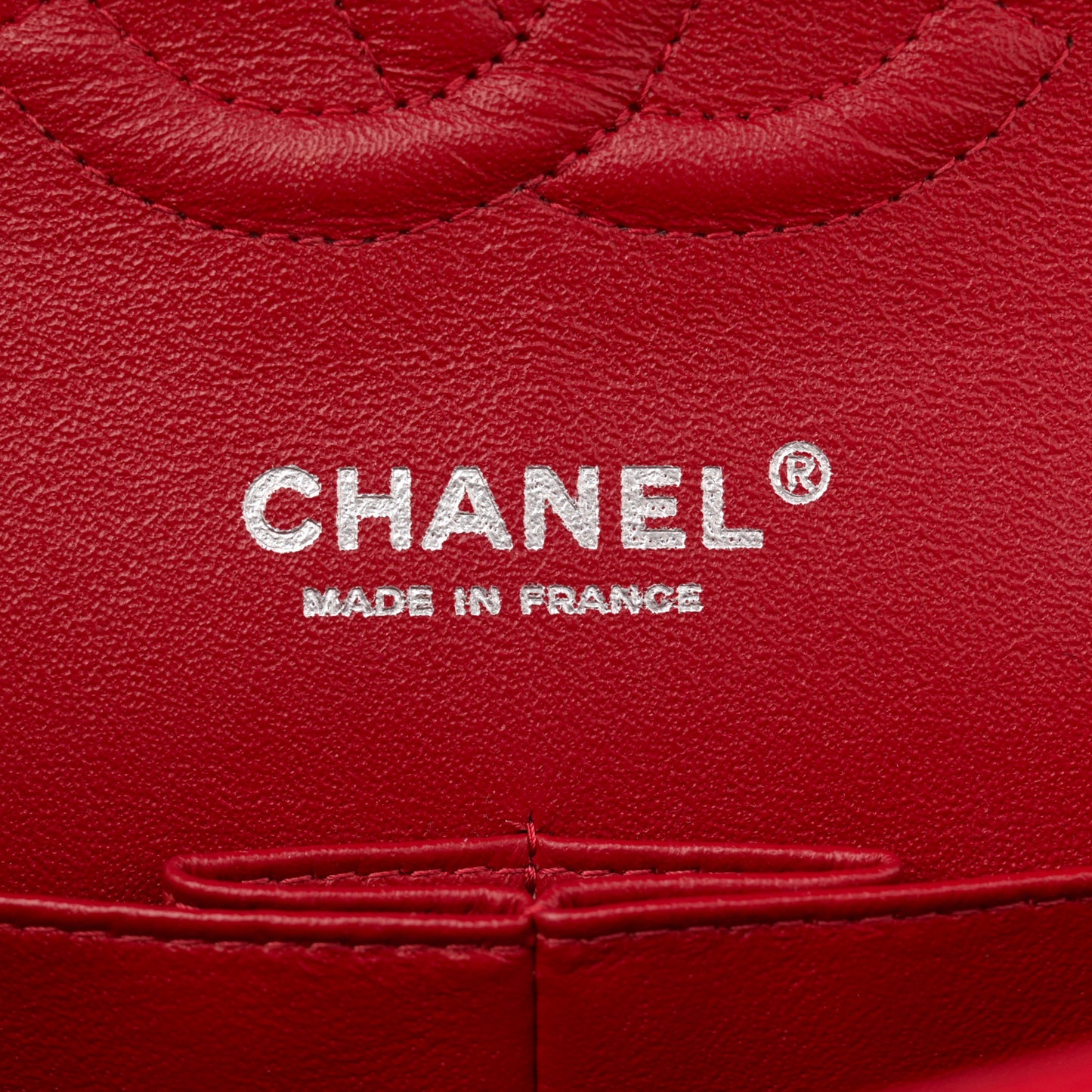 Caviar Quilted Medium Double Flap Red