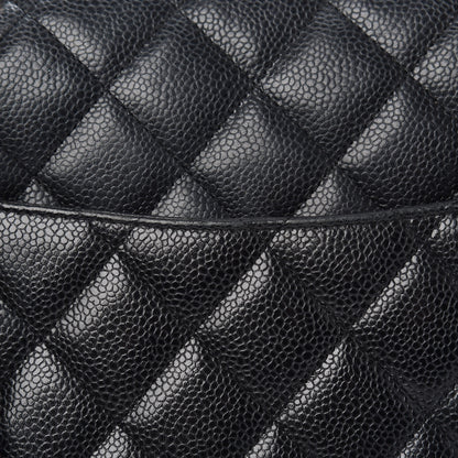 Chanel Caviar Quilted Jumbo Single Flap Black 13 of 15
