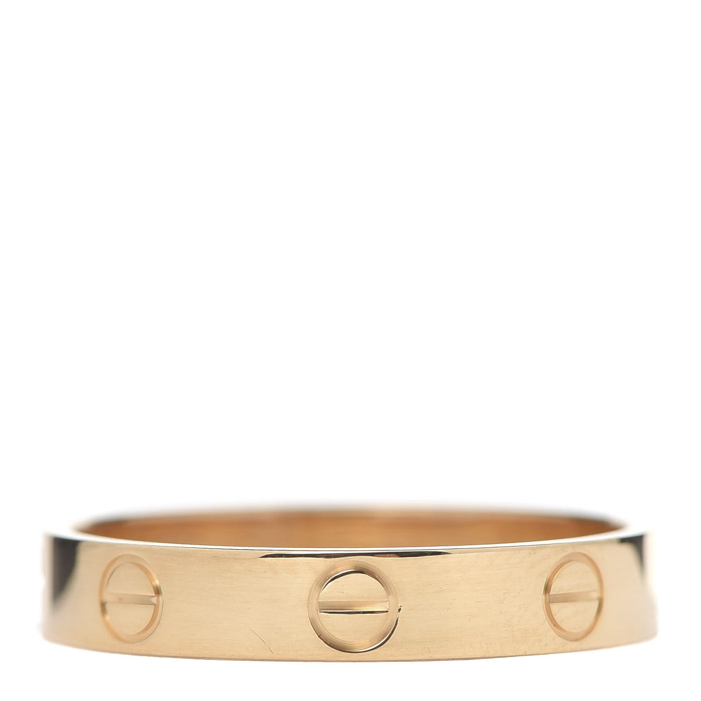 18K Yellow Gold 3.5mm LOVE Wedding Band Ring 57 8