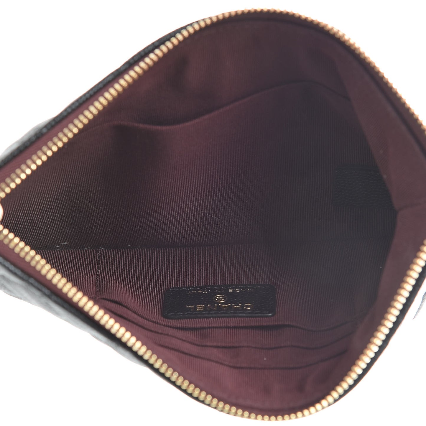 Caviar Quilted Small Pouch Black