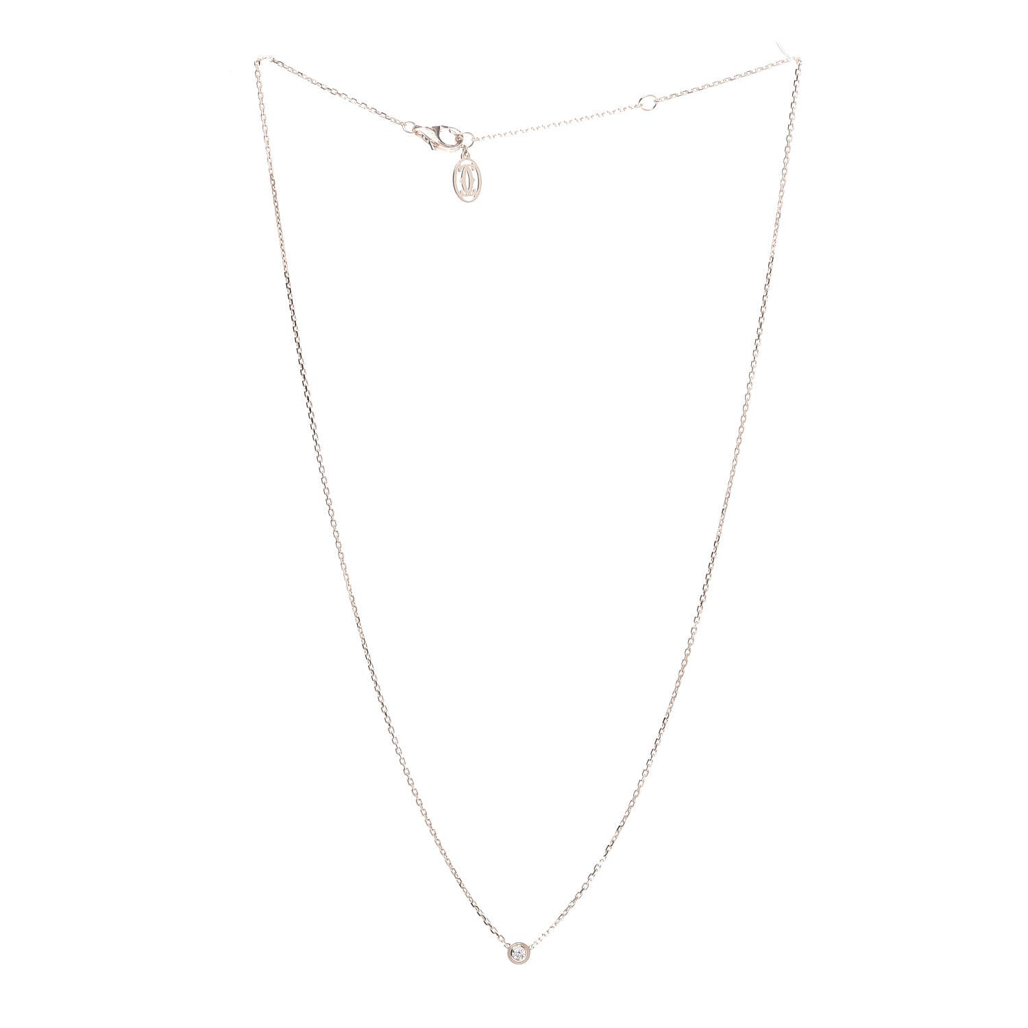 Cartier 18K Pink Gold Diamond XS D'Amour Pendant Necklace 3 of 6