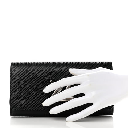 Louis Vuitton Epi Twist Wallet Black 2 of 7