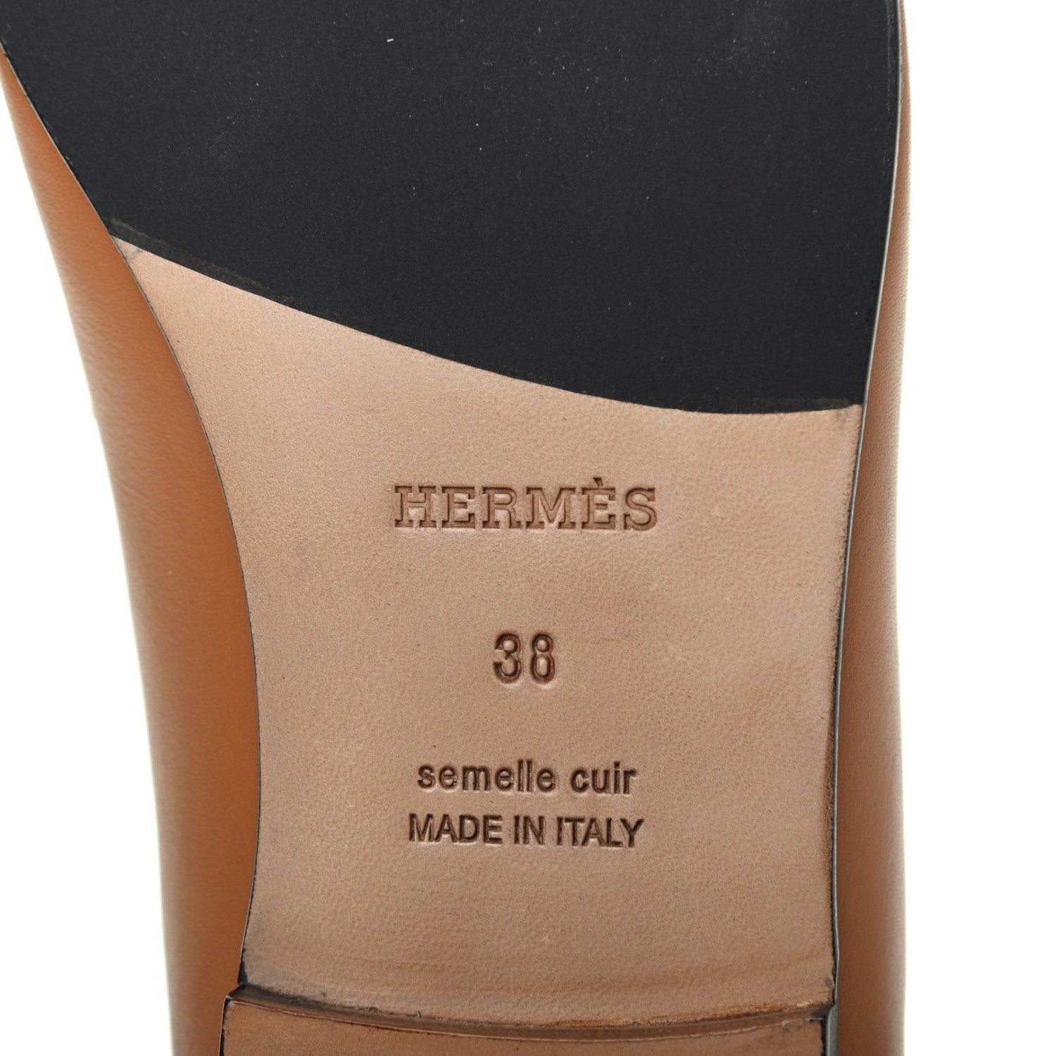 Hermes Calfskin Colette Loafer 38 Beige Dore 6 of 11