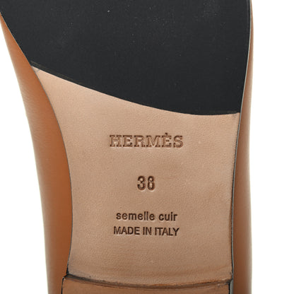 Hermes Calfskin Colette Loafer 38 Beige Dore 6 of 11