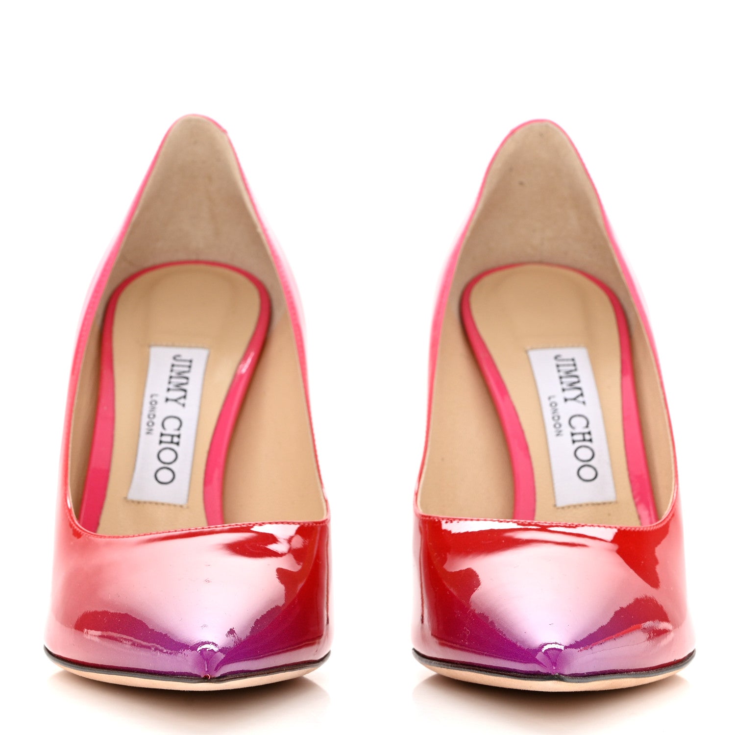 Jimmy Choo Gradient Patent Calfskin Love 100 Pumps 36 Pink Multicolor 2 of 7