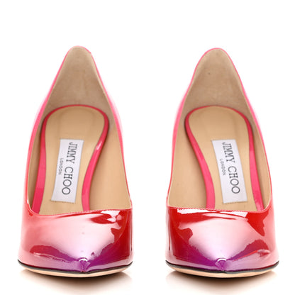 Jimmy Choo Gradient Patent Calfskin Love 100 Pumps 36 Pink Multicolor 2 of 7