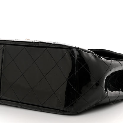 Chanel Patent Quilted Jumbo Single Flap Black 10 of 12