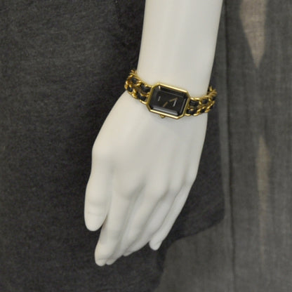 Chanel Stainless Steel Lambskin 20mm Chain Premiere Quartz Watch Gold M 6 of 6