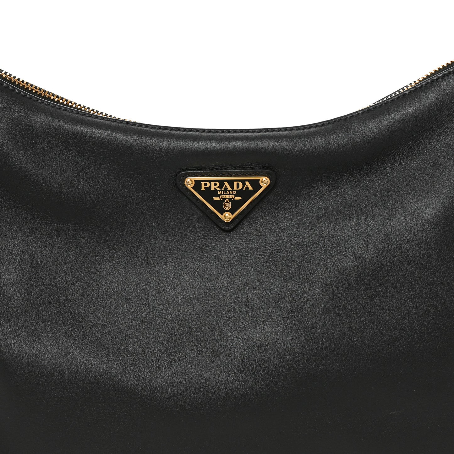 Soft Calfskin Large Aimee Shoulder Bag Black