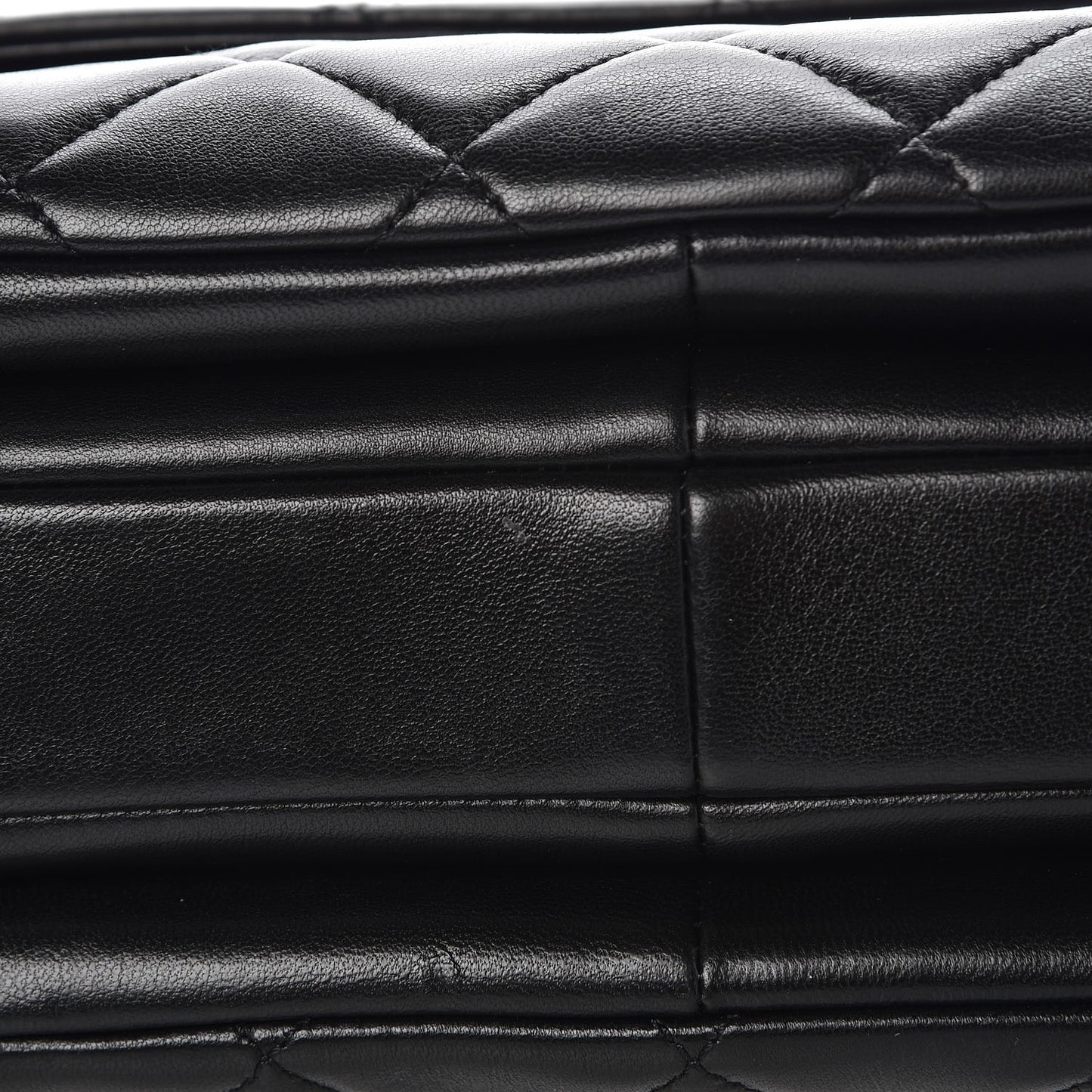 Lambskin Quilted Small Trendy CC Dual Handle Flap Bag Black