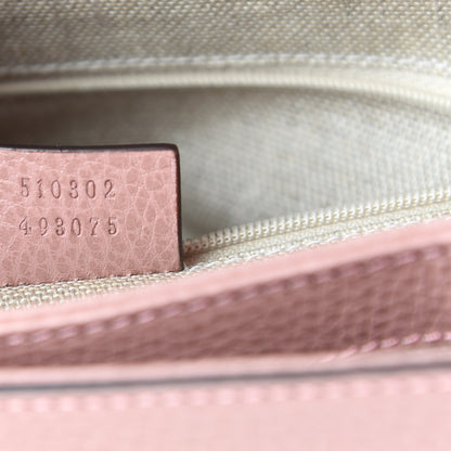 Gucci Dollar Calfskin Interlocking G Top Handle Shoulder Bag Soft Pink 6 of 11
