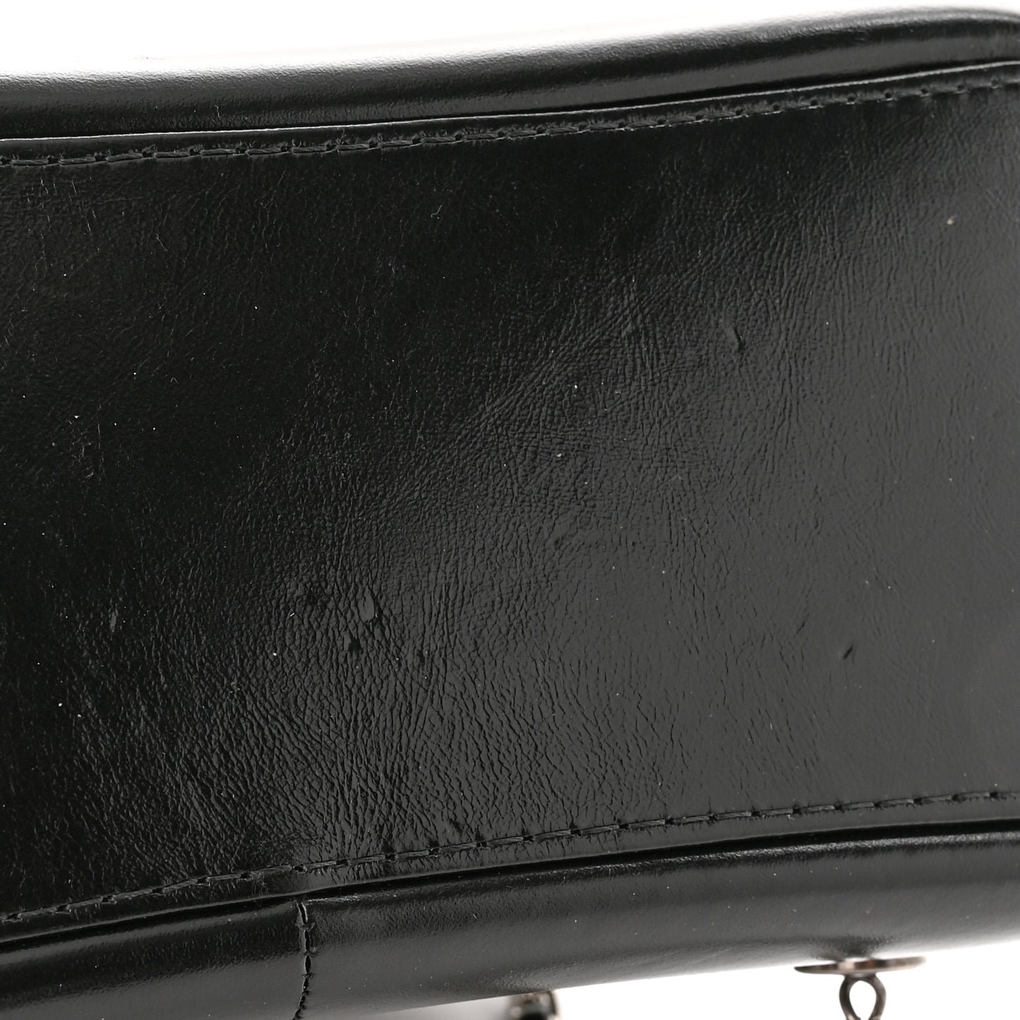 Aged Calfskin Quilted Small Gabrielle Backpack Black