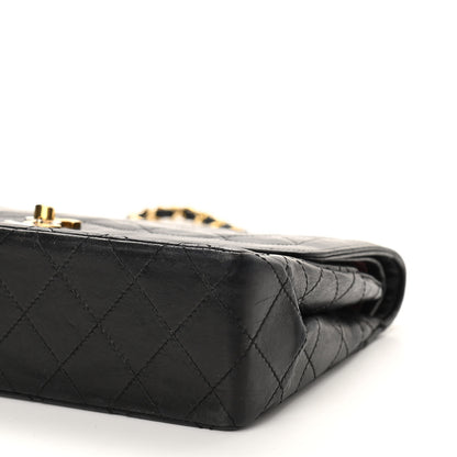 Chanel Lambskin Quilted Medium Double Flap Bag Black 10 of 11