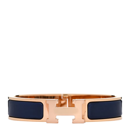 Hermes Enamel Narrow Clic Clac H Bracelet PM Ultramarine 1 of 5