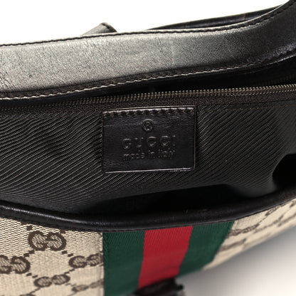 Gucci Monogram Web Small Jackie O Hobo Dark Brown 6 of 10