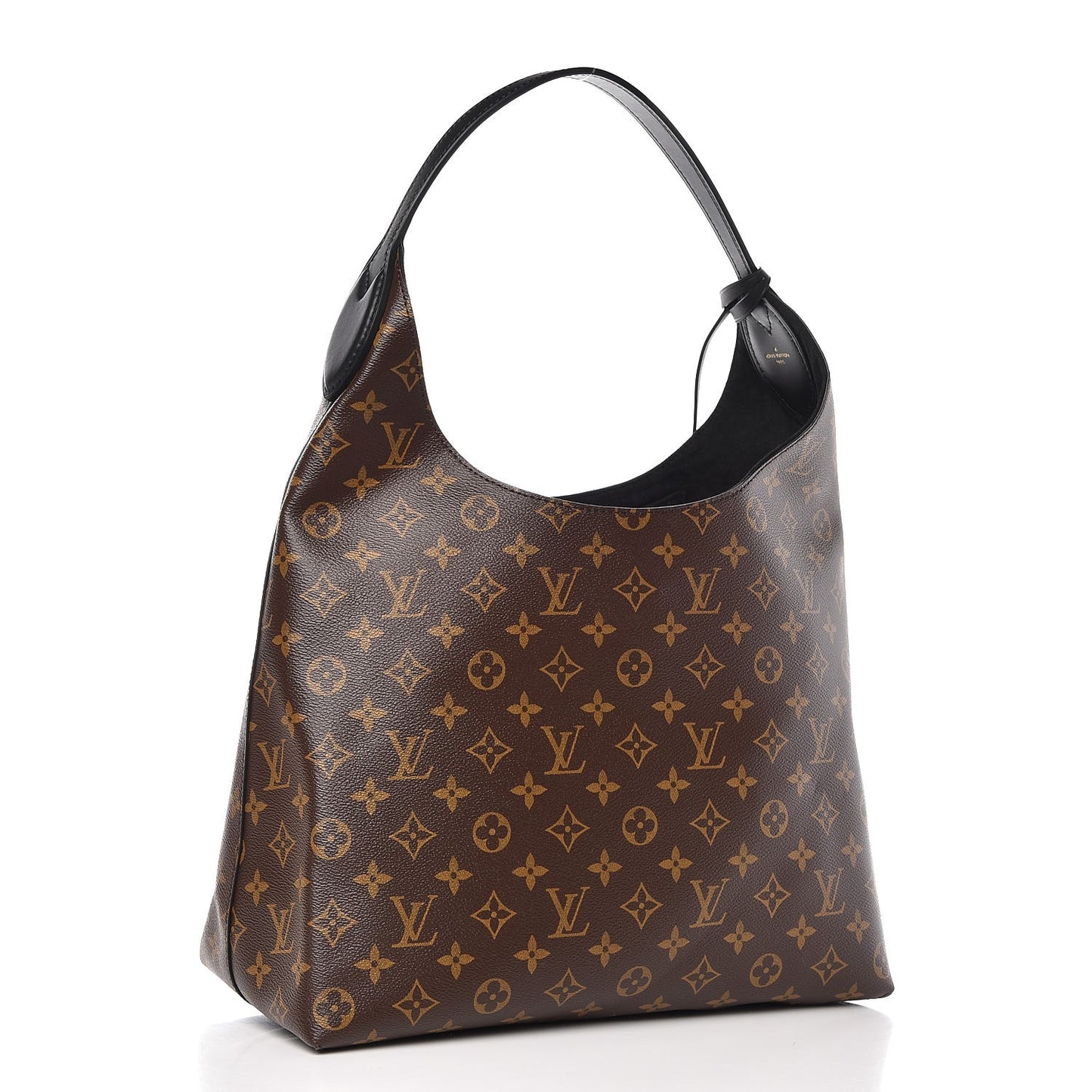 Monogram Flower Hobo Black