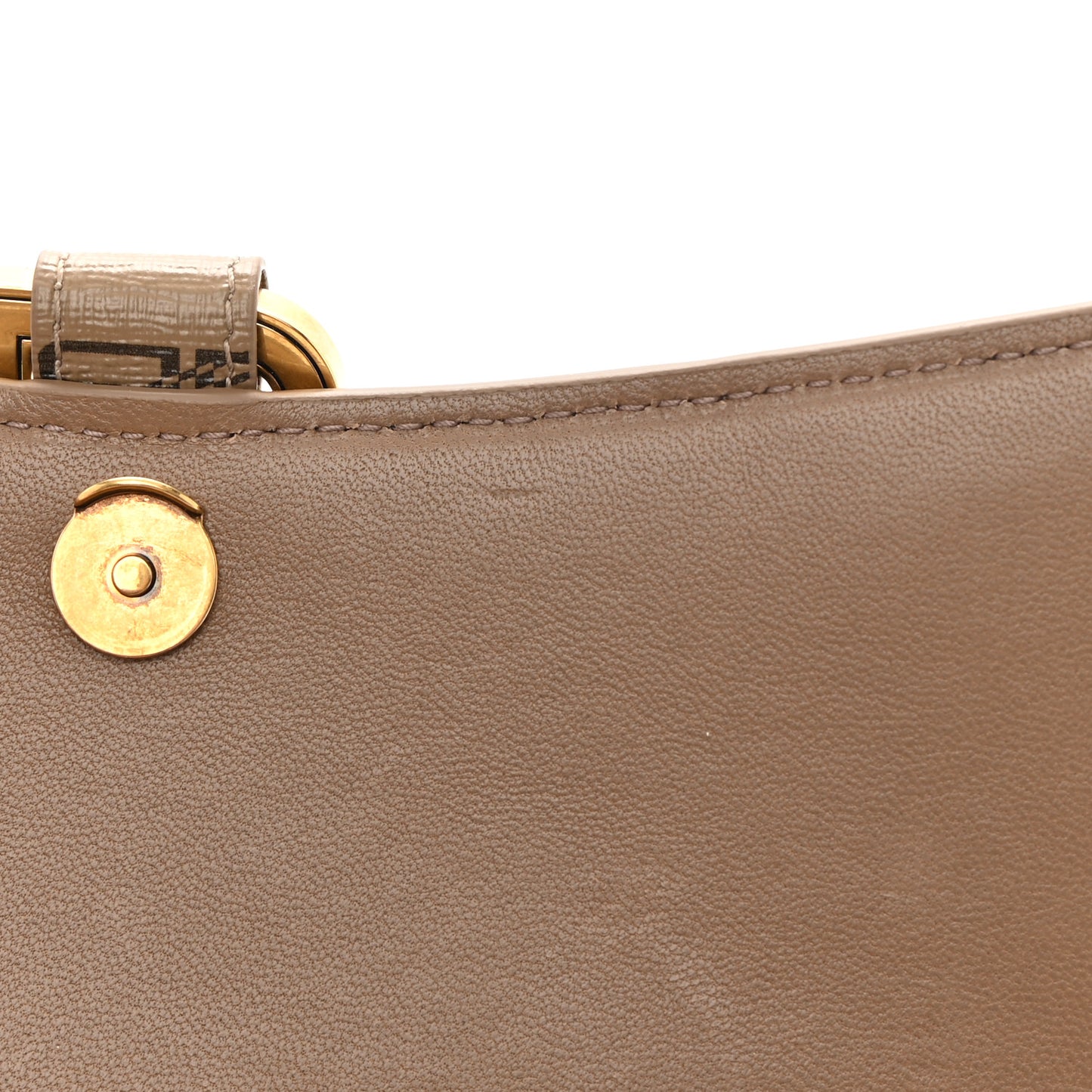 Coated Canvas BB Monogram Hourglass Chain Bag Beige Brown