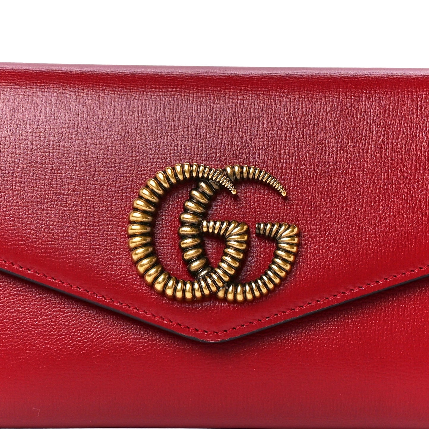 Textured Calfskin Torchon GG Broadway Envelope Clutch Romantic Cherry