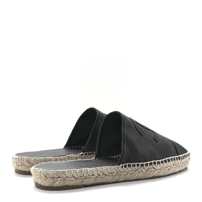 Chanel Calfskin CC Espadrille Mules 41 Black 4 of 9