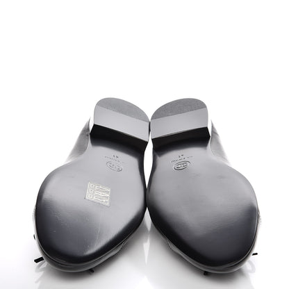 Chanel Lambskin Patent Cap Toe Ballerina Flats 41 Black 5 of 8