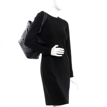 Chanel Calfskin Quilted Large Cambon Tote Black 2 of 19