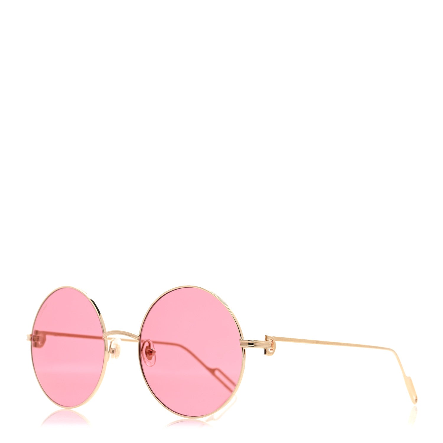 Cartier Premiere De Cartier Round Sunglasses Pink Gold 1 of 8