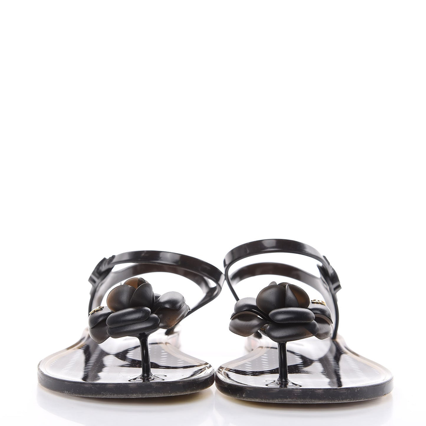 Jelly Camellia Sandals 41 Black