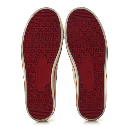 Gucci Cotton GG Monogram Web Womens 1977 Tennis Sneakers 39 Philod Ivory Mystic White 7 of 13