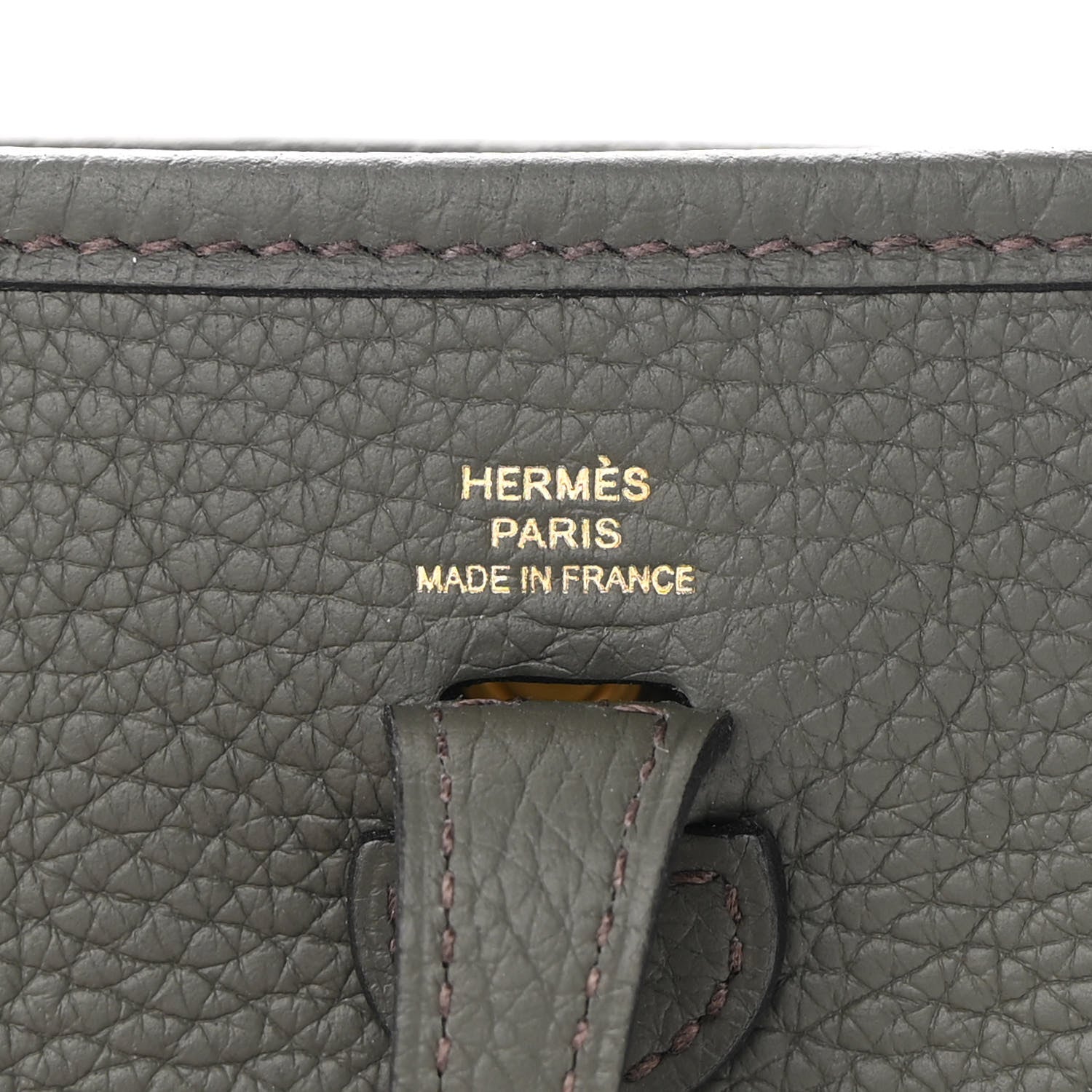 Hermes Taurillon Clemence Evelyne TPM Vert De Gris 6 of 10