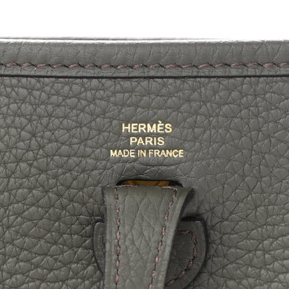 Hermes Taurillon Clemence Evelyne TPM Vert De Gris 6 of 10