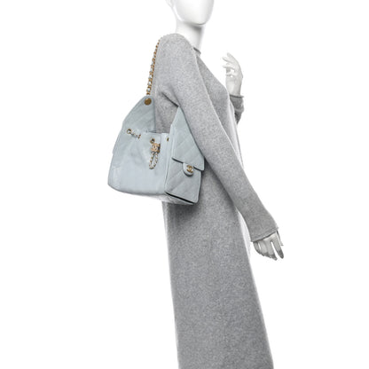 Chanel Caviar Quilted Small Chanel 25 Handbag Light Blue 2 of 11