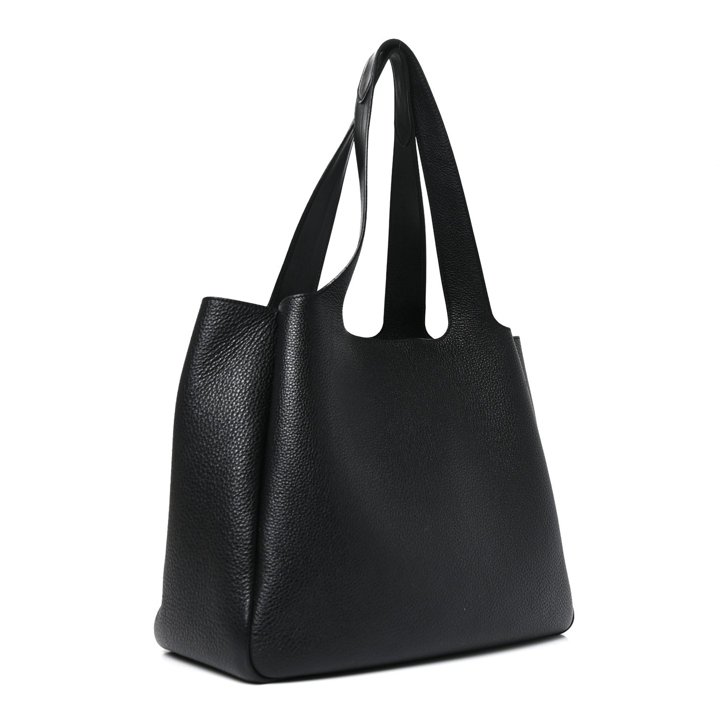 Vitello Daino Soft Large Dynamique Tote Black
