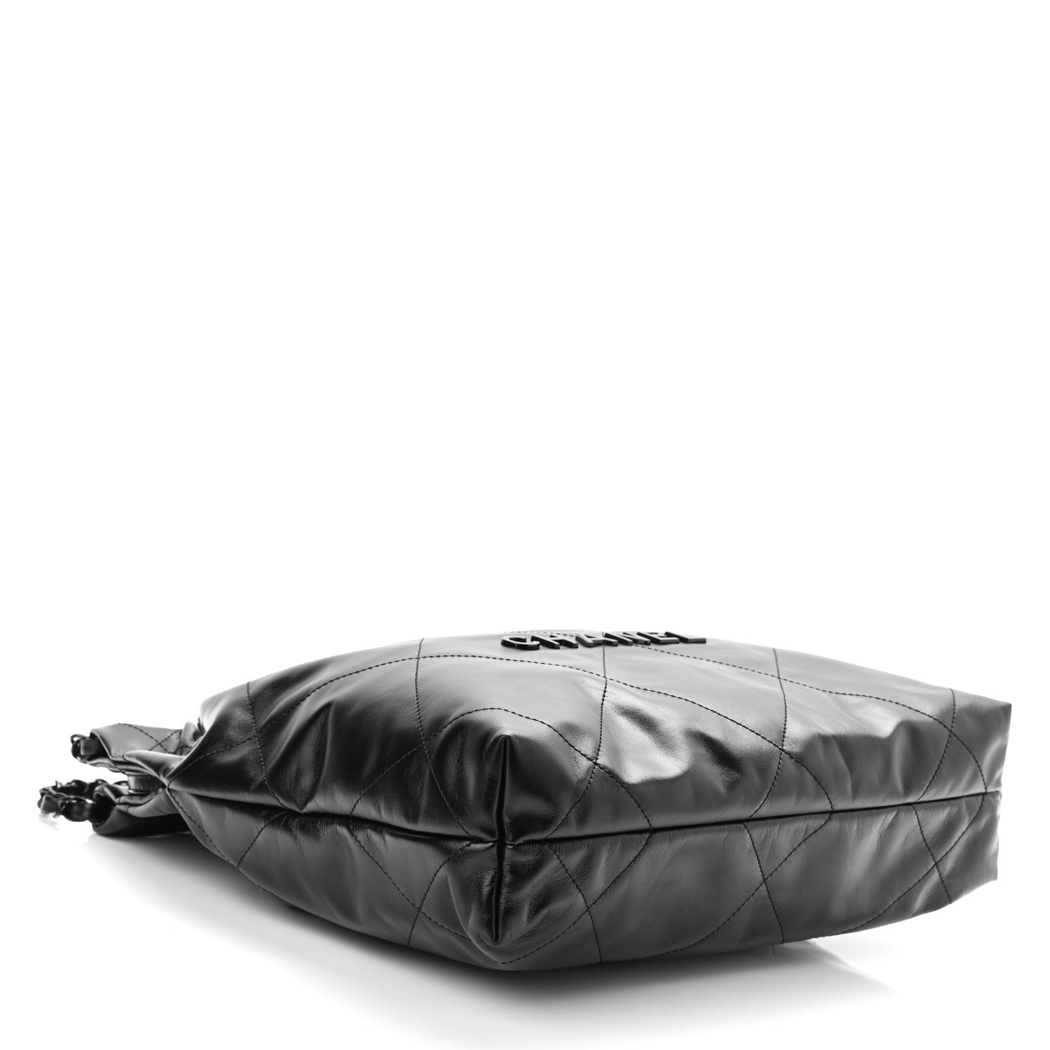 Chanel Shiny Calfskin Quilted Small Chanel 22 So Black 5 of 13
