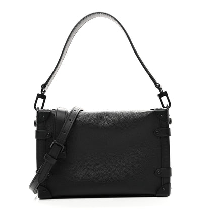 Louis Vuitton Calfskin Side Trunk MM Black 1 of 9