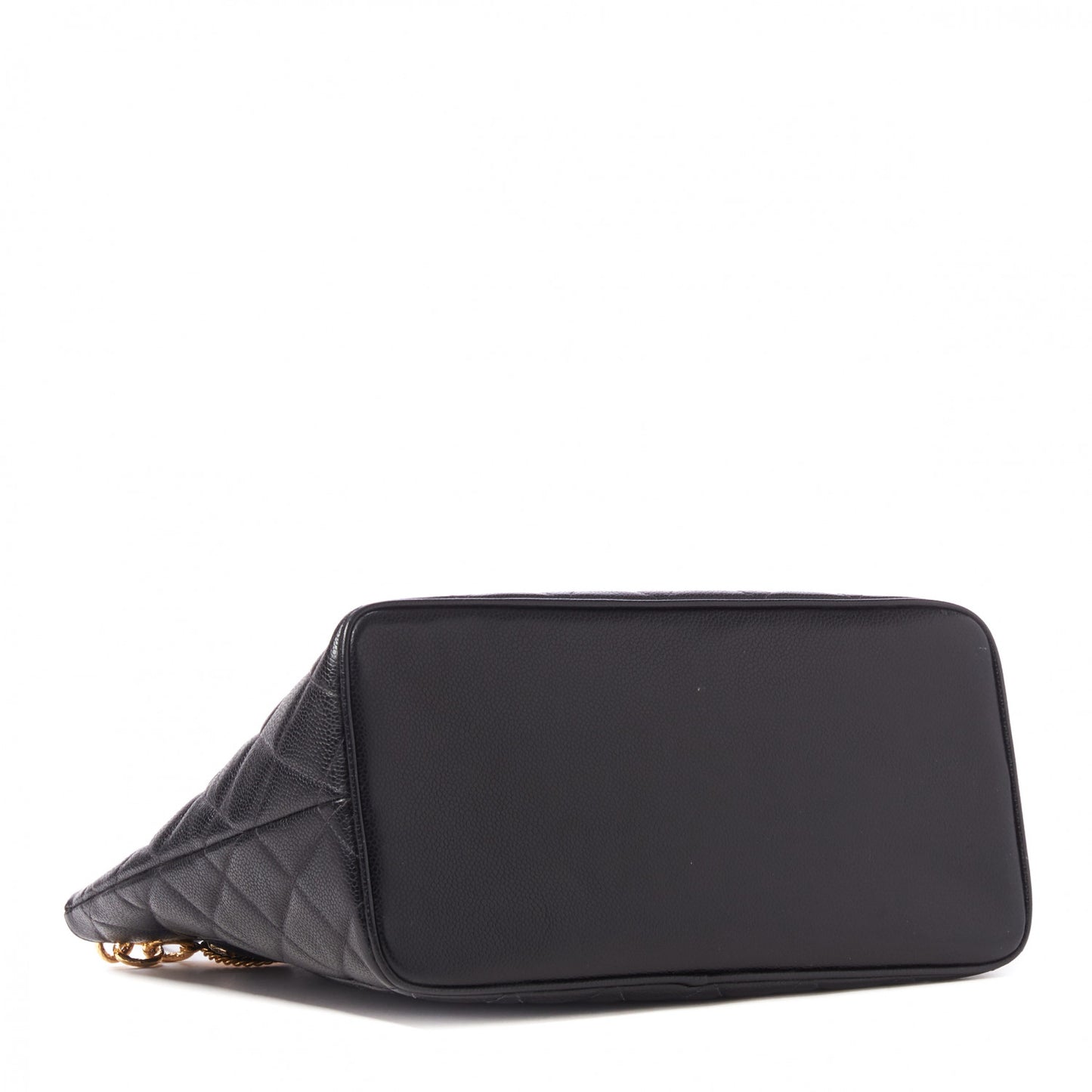 Caviar Quilted Medallion Tote Black