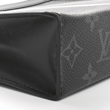 Louis Vuitton X FUJIWARA Monogram Eclipse Flash Pochette Voyage MM 8 of 9