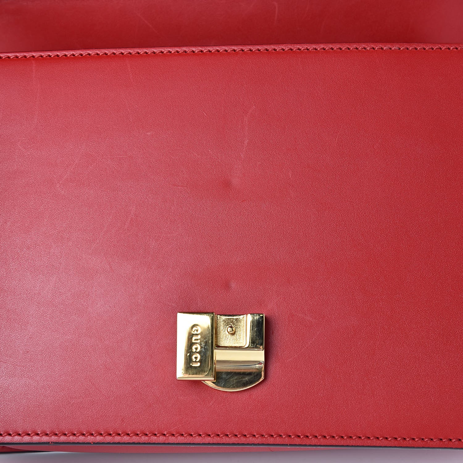 Gucci Calfskin Small Sylvie Shoulder Bag Hibiscus Red 12 of 12