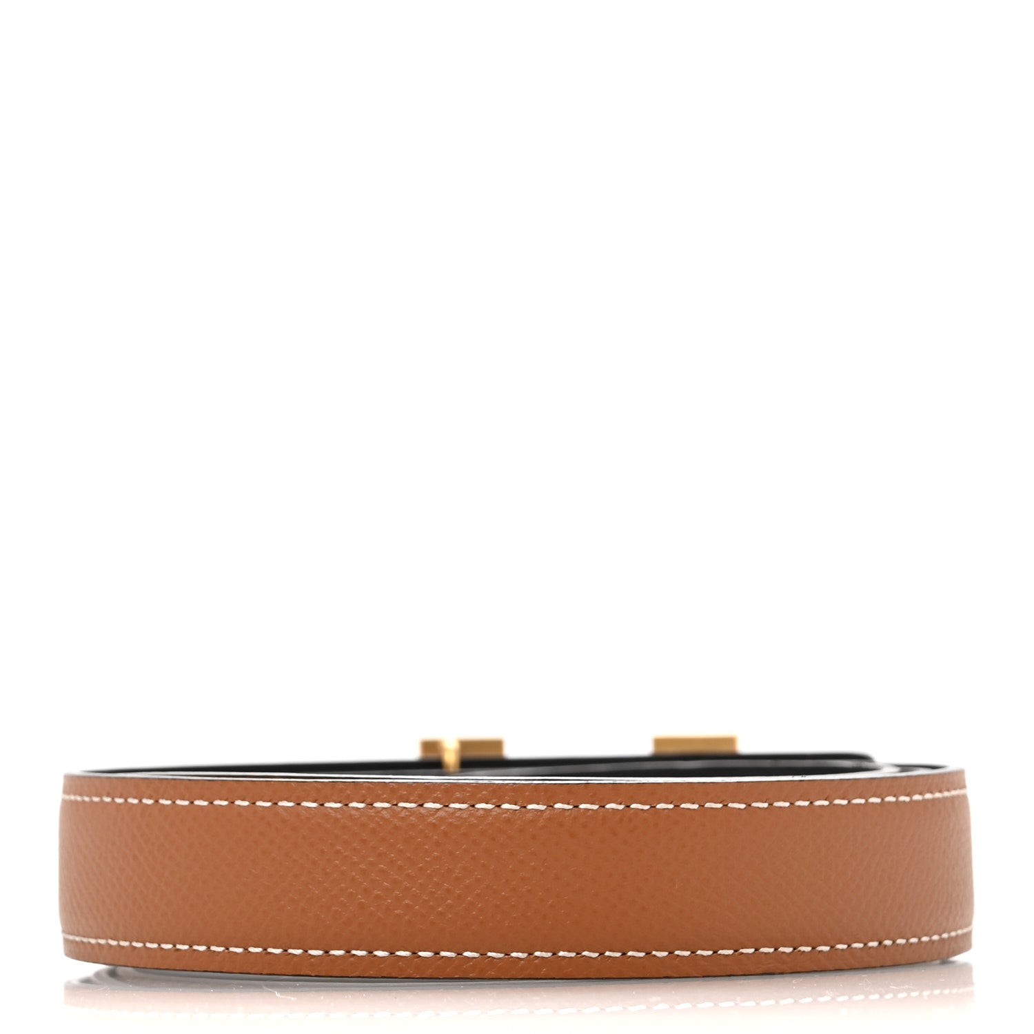 Hermes Box Togo 24mm Mini Martelee H Belt 95 38 Black Gold 2 of 7
