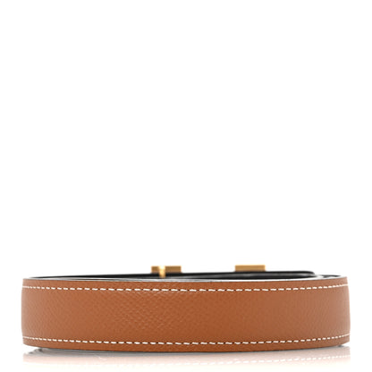 Hermes Box Togo 24mm Mini Martelee H Belt 95 38 Black Gold 2 of 7