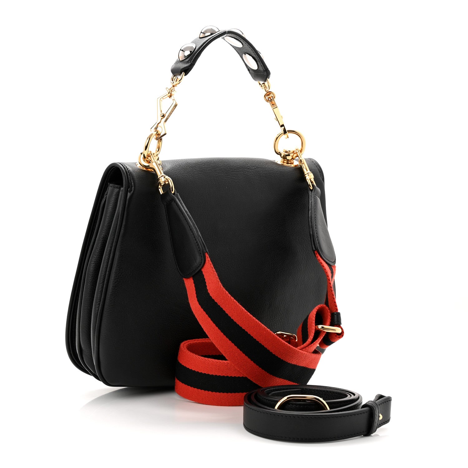 GUCCI ボディバッグブラック2ポケットLeather　Revive 東京様 GUCCI ボディバッグブラック2ポケットLeather Revive 東京様の通販はau