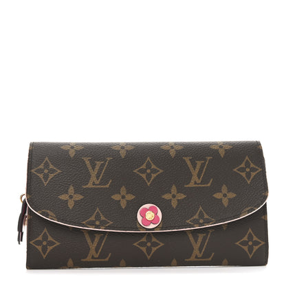 Louis Vuitton Monogram Bloom Flower Emilie Wallet 1 of 6