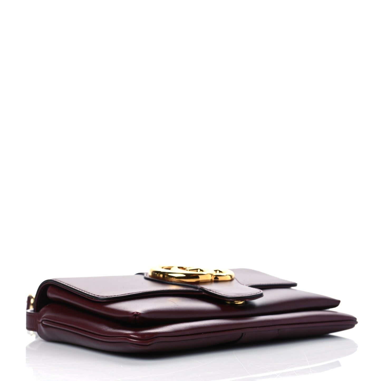 Vitello Palmellato Lux Small Arli Flap Shoulder Bag Vintage Bordeaux