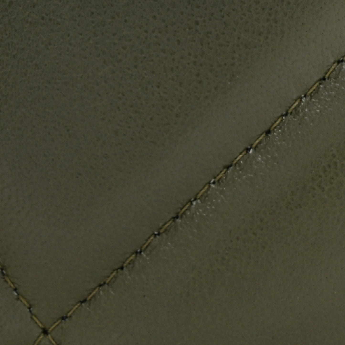 Lambskin Quilted Chanel 19 Round Clutch With Chain Khaki