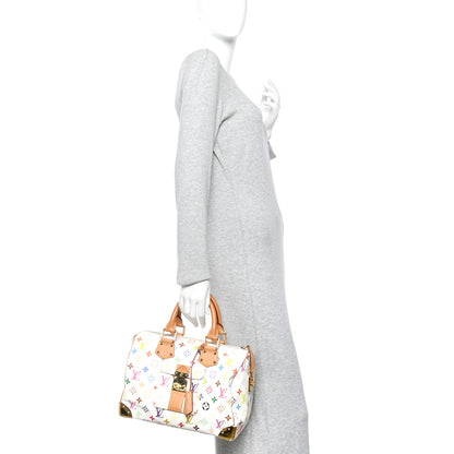 Louis Vuitton Monogram Multicolor Speedy 30 White 3 of 18
