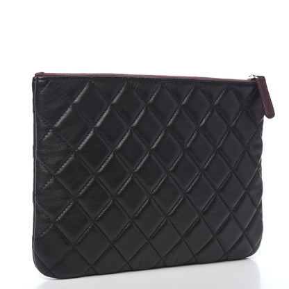Chanel Lambskin Quilted Medium Cosmetic Case Black 2 of 6
