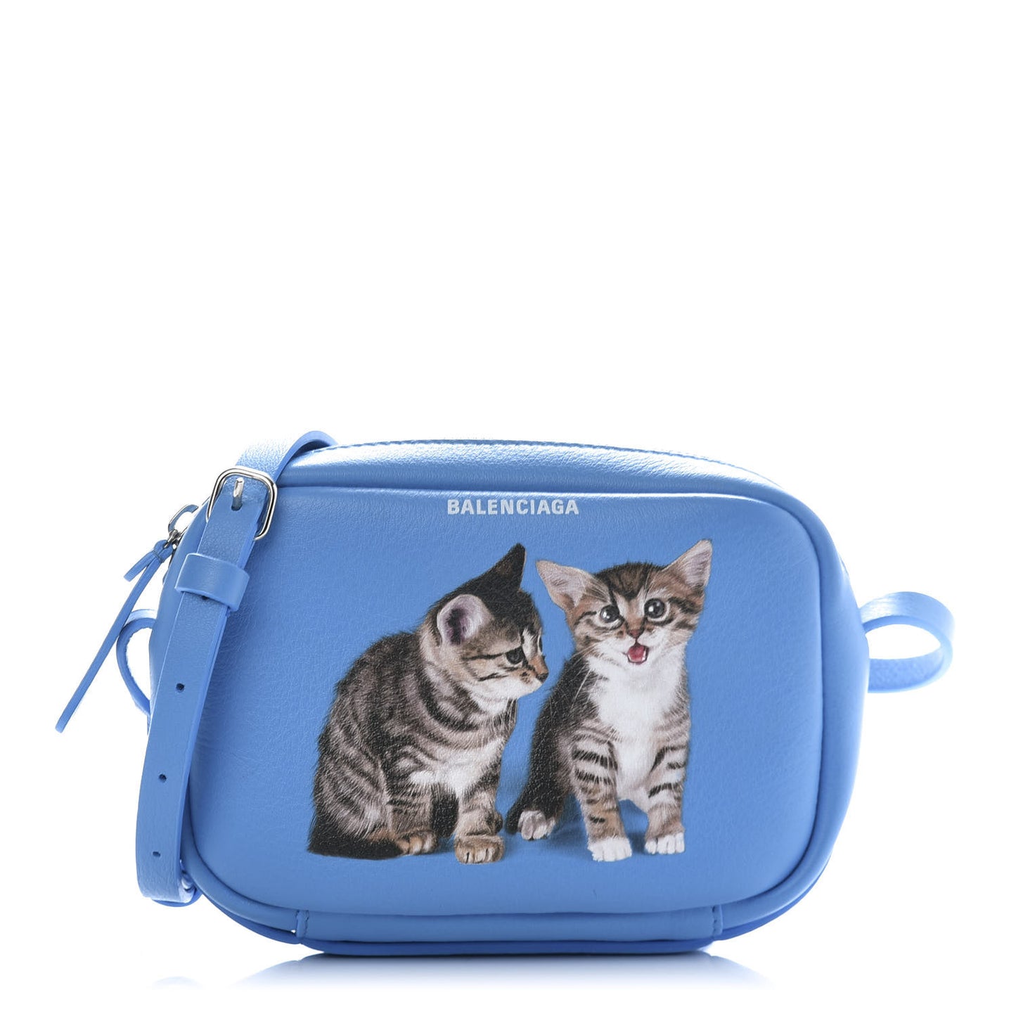 Calfskin XS Everyday Kittens Camera Bag Bleu