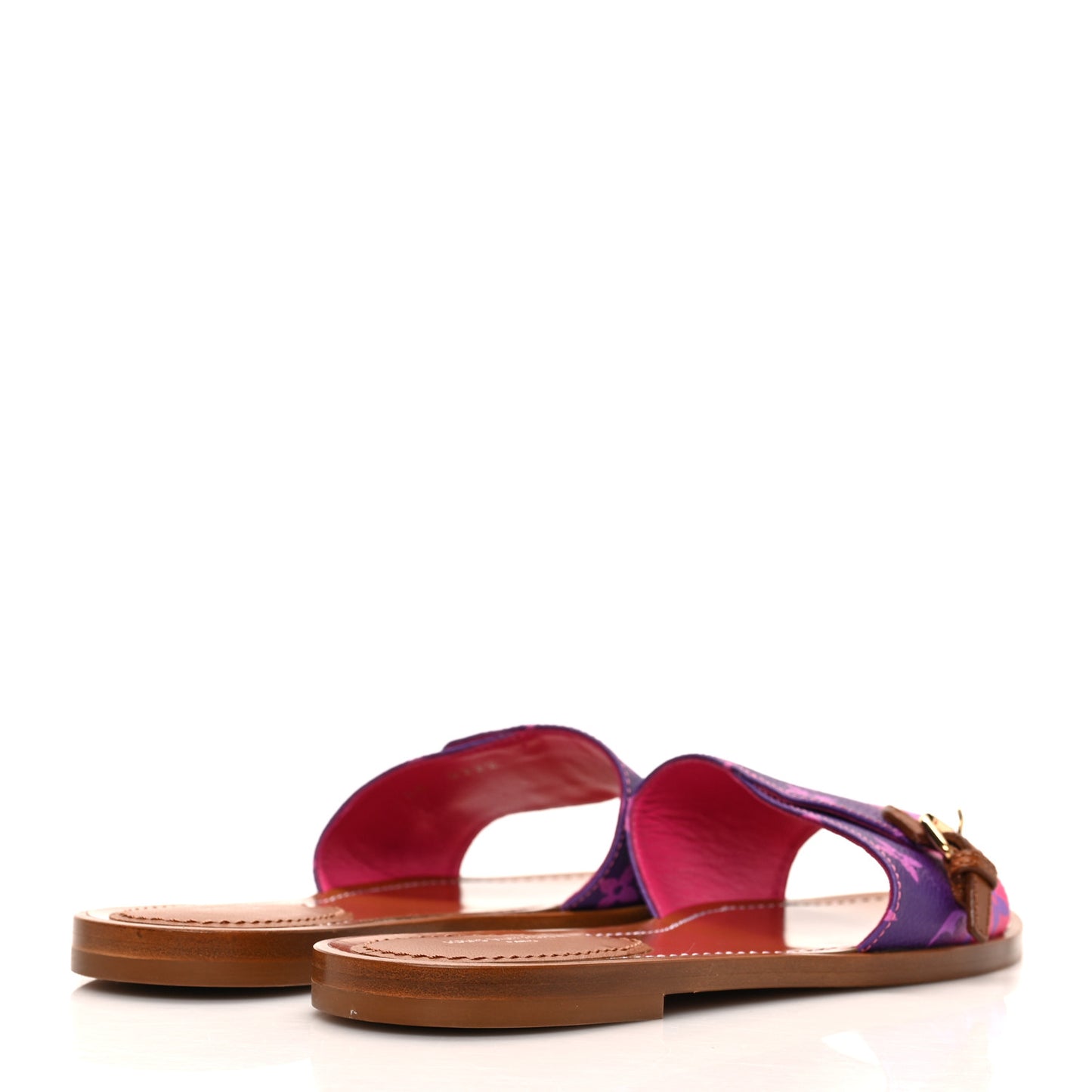 Monogram Spring in the City Lock It Flat Mule 36 Midnight Fuchsia