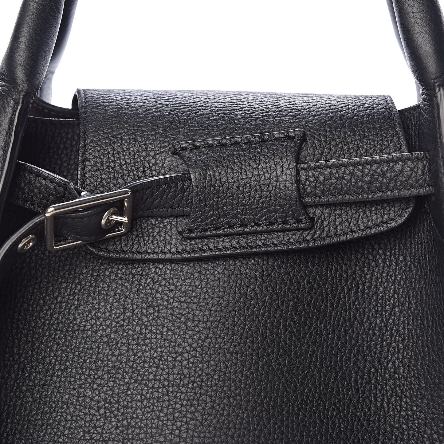 Supple Grained Calfskin Small Big Bag Black