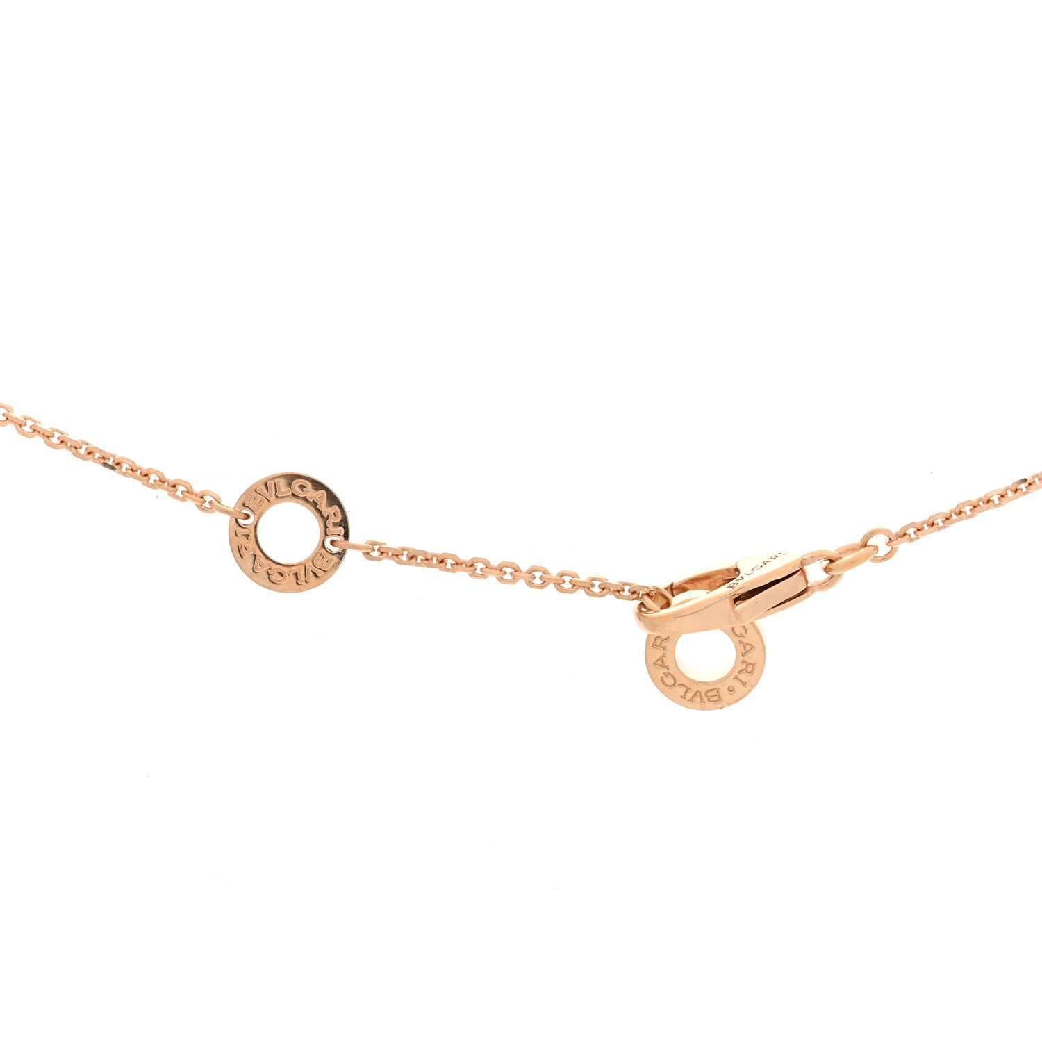 Bulgari 18K Rose Gold Diamond Carnelian Divas' Dream Pendant Necklace 4 of 5